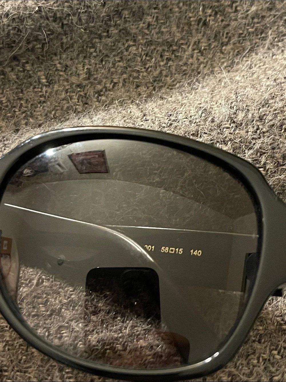 MCM Black Oversized Round Sunglasses with Dark Lenses